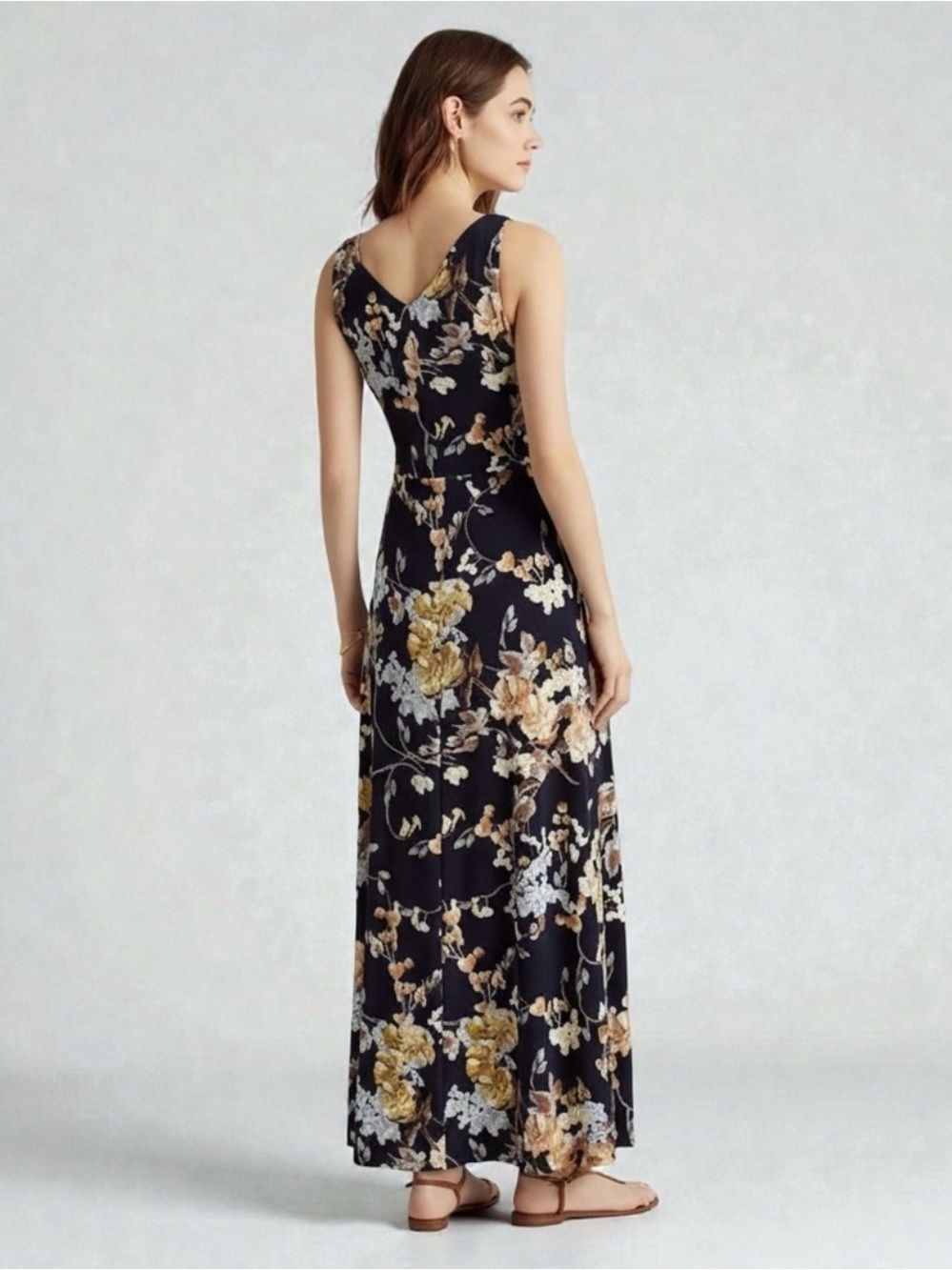Lauren Ralph Lauren Black Label Floral Maxi Dress - Picture 5 of 11